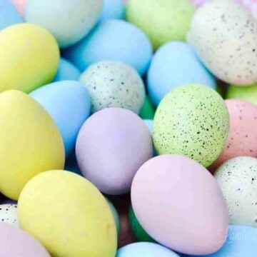 colorful easter eggs.