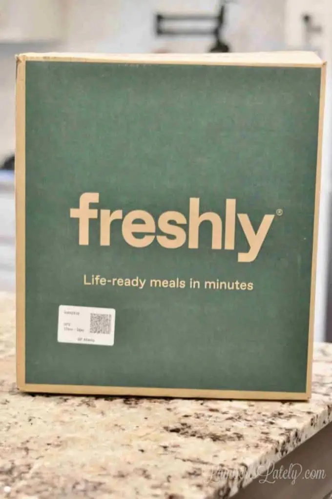 freshly box on a counter