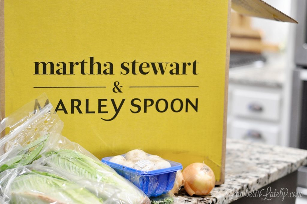 marley spoon box with meal supplies