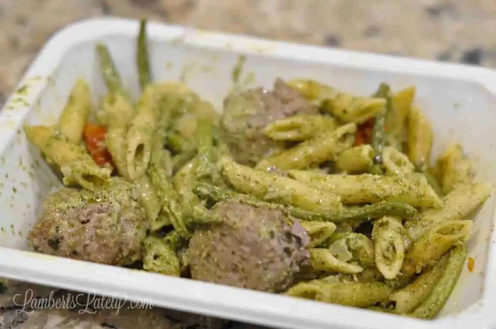 microwave dinner after cooking