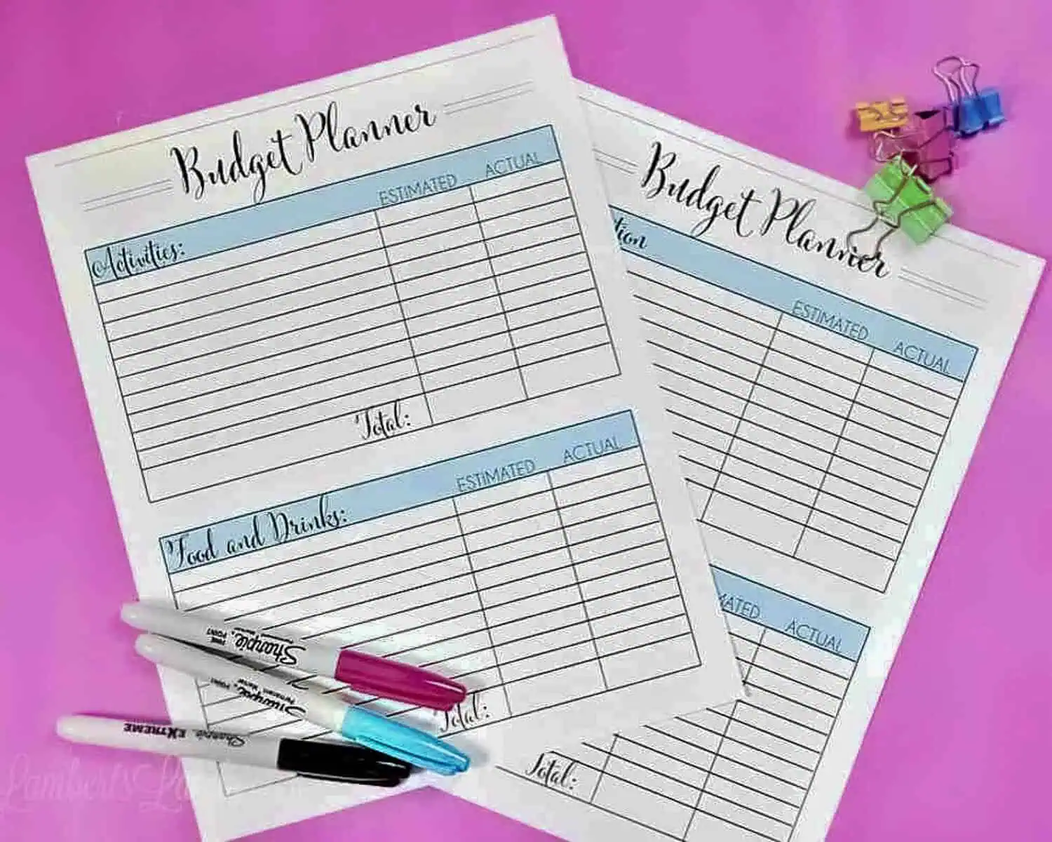 free travel budget planner printables.