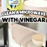 Microwave cleaning with vinegar for easy, effective kitchen maintenance.