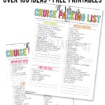 the ultimate cruise packing list - over 100 items, free printables.