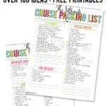 the ultimate cruise packing list - over 100 items, free printables.