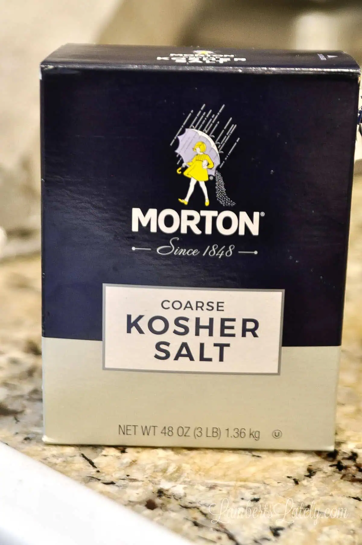box of morton coarse salt.