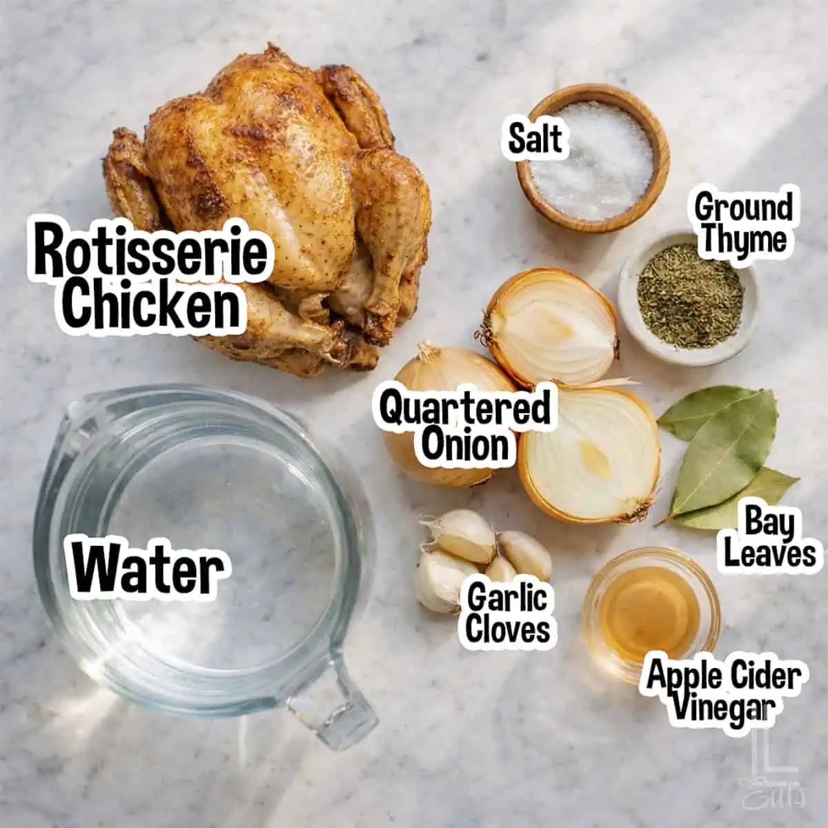 ingredients for instant pot chicken stock.