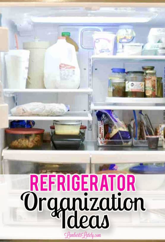 refrigerator organization ideas, showing an organized fridge.