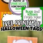 Collection of printable Halloween tags with spooky and fun designs for kids and friends.