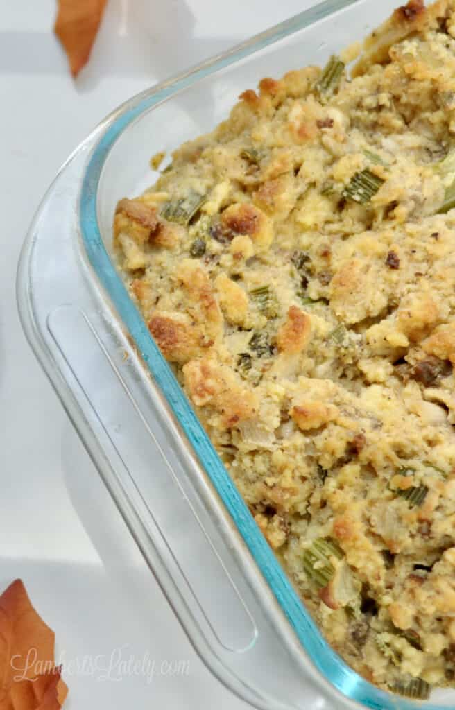 southern cornbread dressing recipe - from top