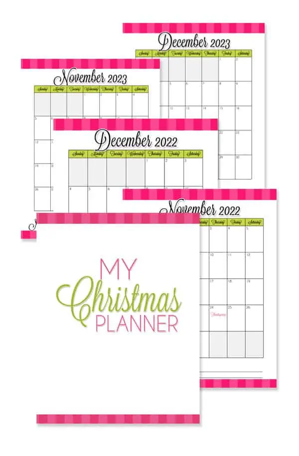 Christmas planner - holiday calendars
