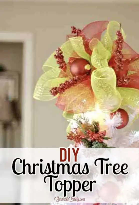 diy Christmas tree topper made with a plastic solo cup