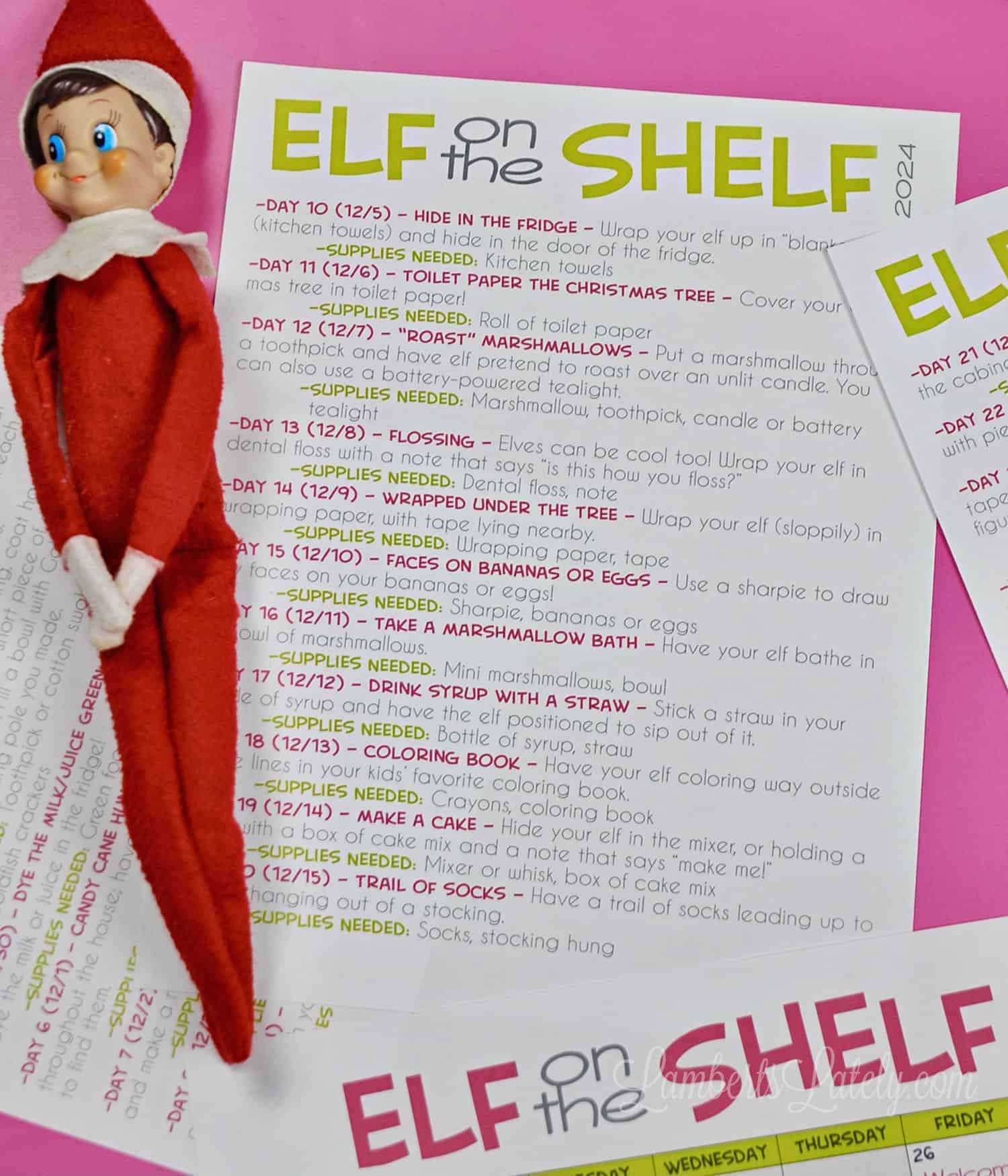 Elf on the Shelf Ideas Printables | Lamberts Lately elf-on-the-shelf-ideas-printables-lamberts-lately