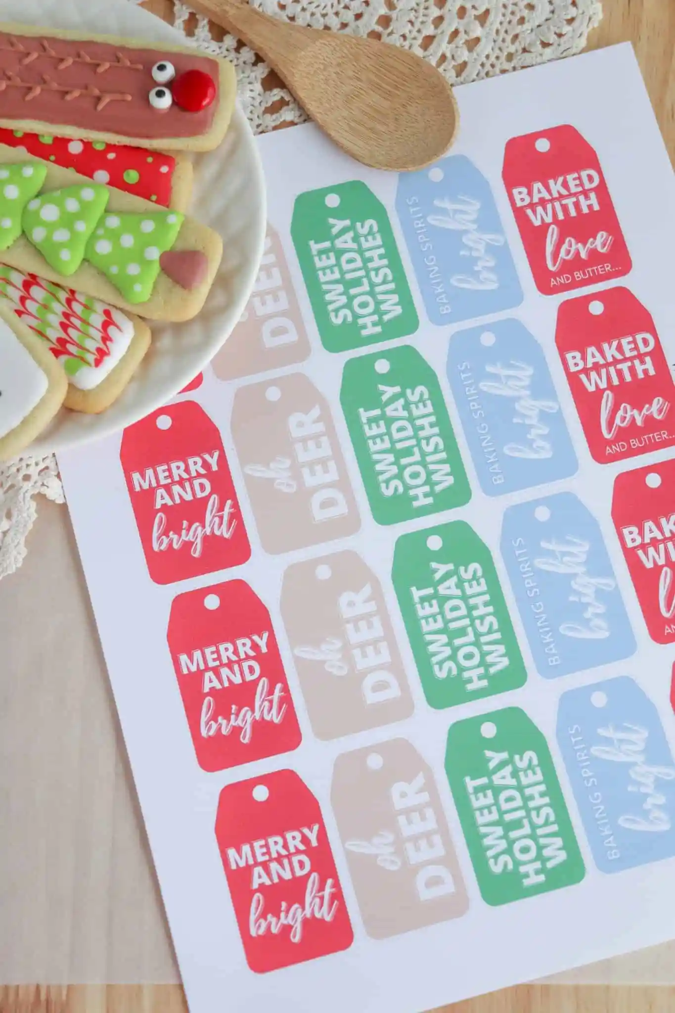baked goods gift tag printables.