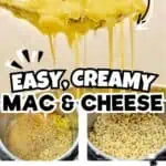 Creamy melted cheese with cooked macaroni in an Instant Pot for easy mac and cheese.