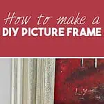 how to make a diy picture frame.