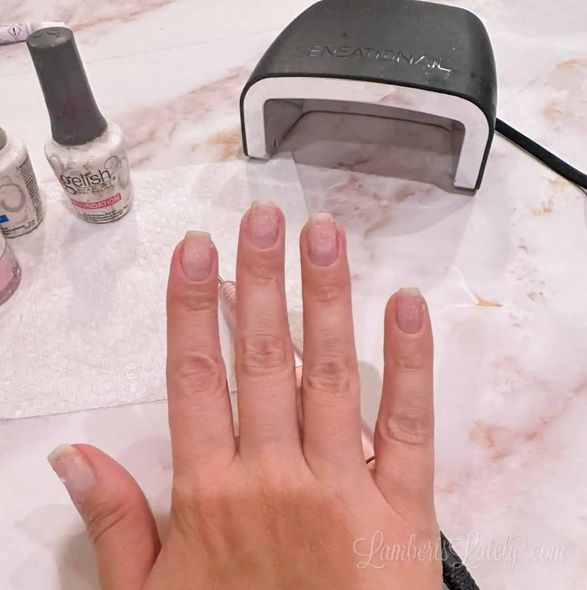 nails without polish.