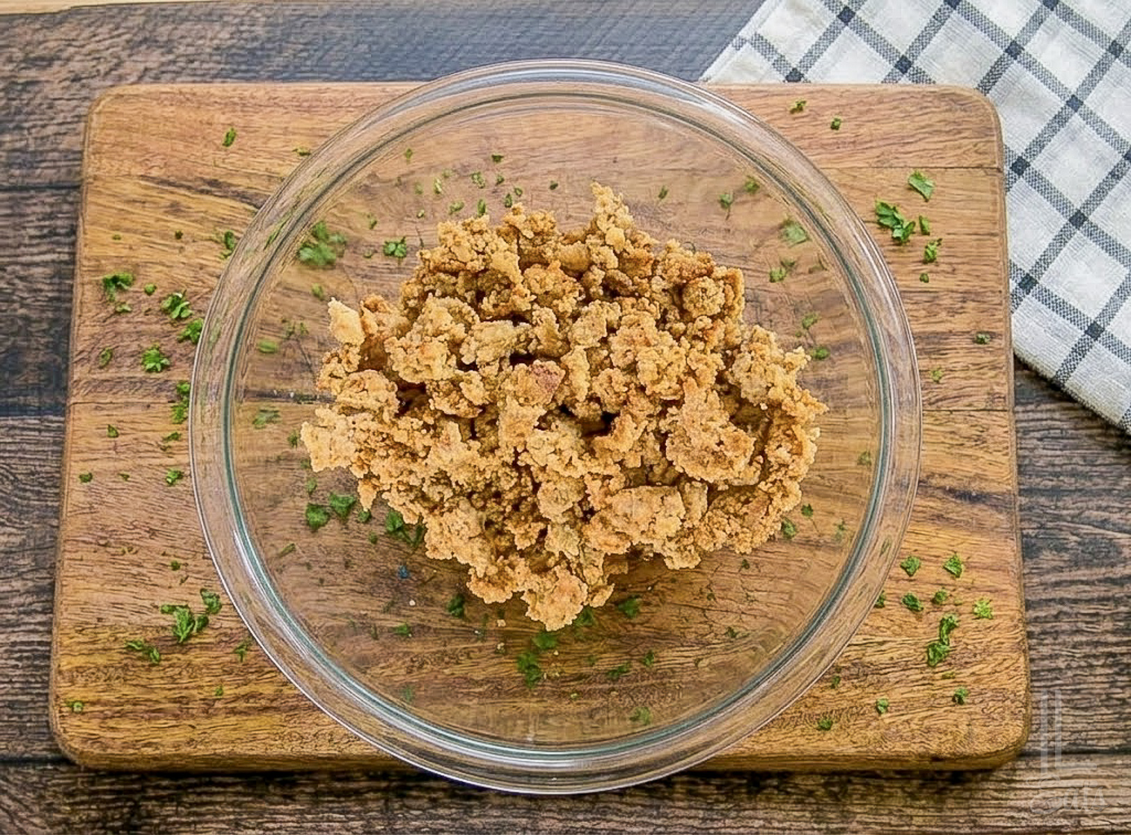 browned hot breakfast sausage in a bowl.