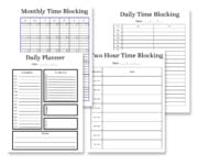 39 Free Printable Time Blocking Templates | Lamberts Lately