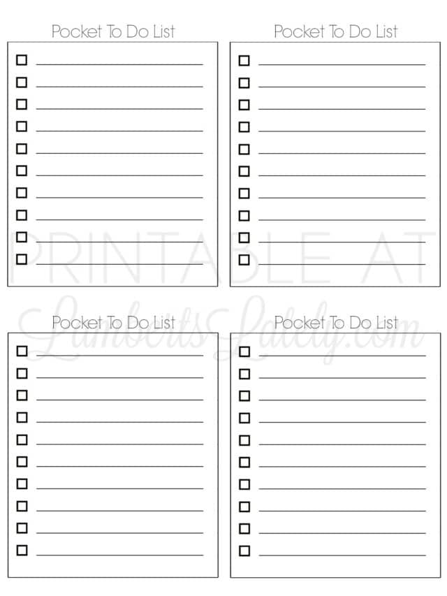 33 Free Printable To Do List Templates | Lamberts Lately