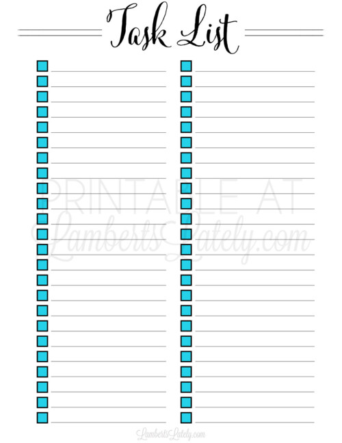 33 Free Printable To Do List Templates | Lamberts Lately