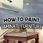 Step-by-step guide to spray painting laminate furniture for a fresh look.