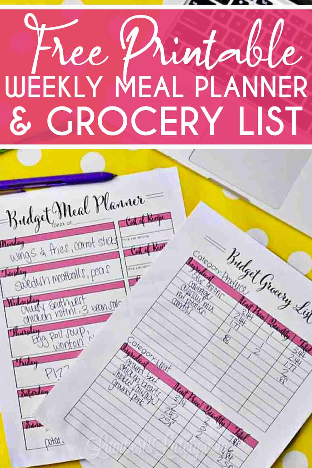 Free 3Tab Meal Plan Template for Google Sheets Lamberts Lately
