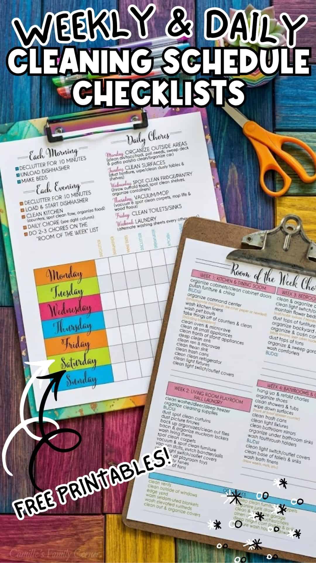 Free Printable Cleaning Schedule: A Realistic Routine That Works | LL Home