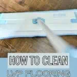 Cleaning vinyl plank flooring with a mop for a shiny, well-maintained surface.