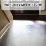 Clean vinyl plank flooring with a bright, shiny surface near a staircase.