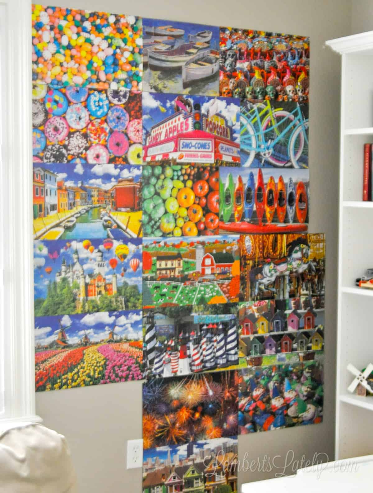 wall of puzzles.