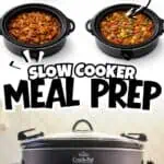 Four slow cooker meals with a Crock-Pot for easy freezer meal prep.
