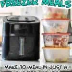 air fryer freezer meals make 10 meals in just a cojple of hours.