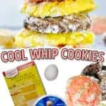 cool whip cookies, with pictures of ingredients.