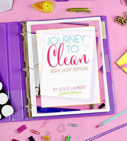 journey to clean light 2024 in a binder.