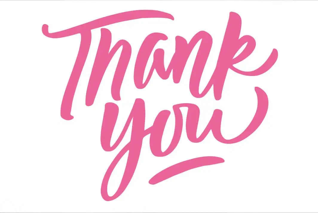 thank you note template in script.