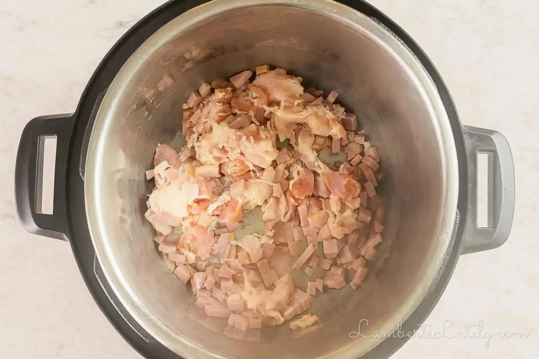 cooking bacon and ham in an instant pot.