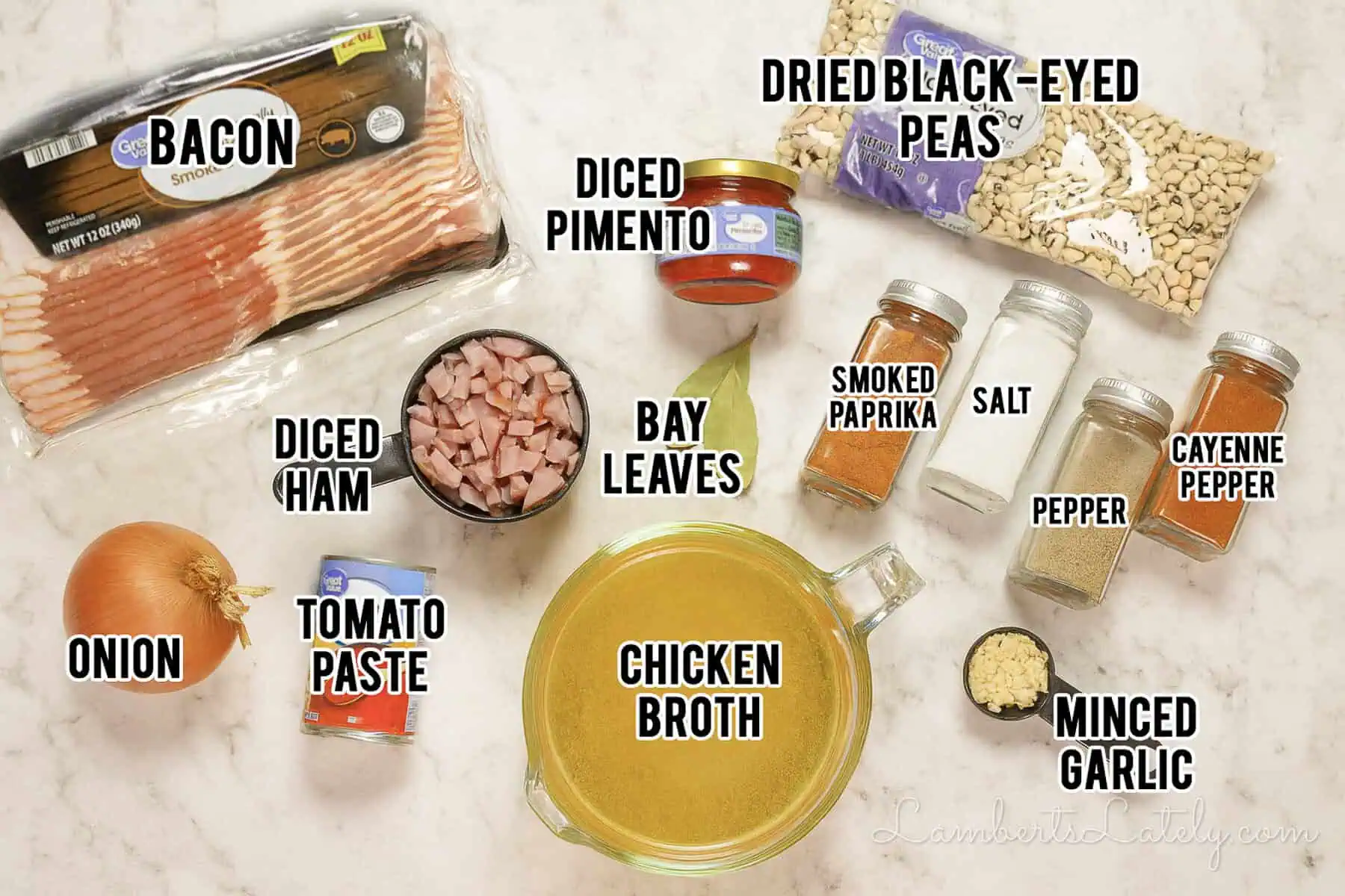 ingredients for instant pot hoppin' john.