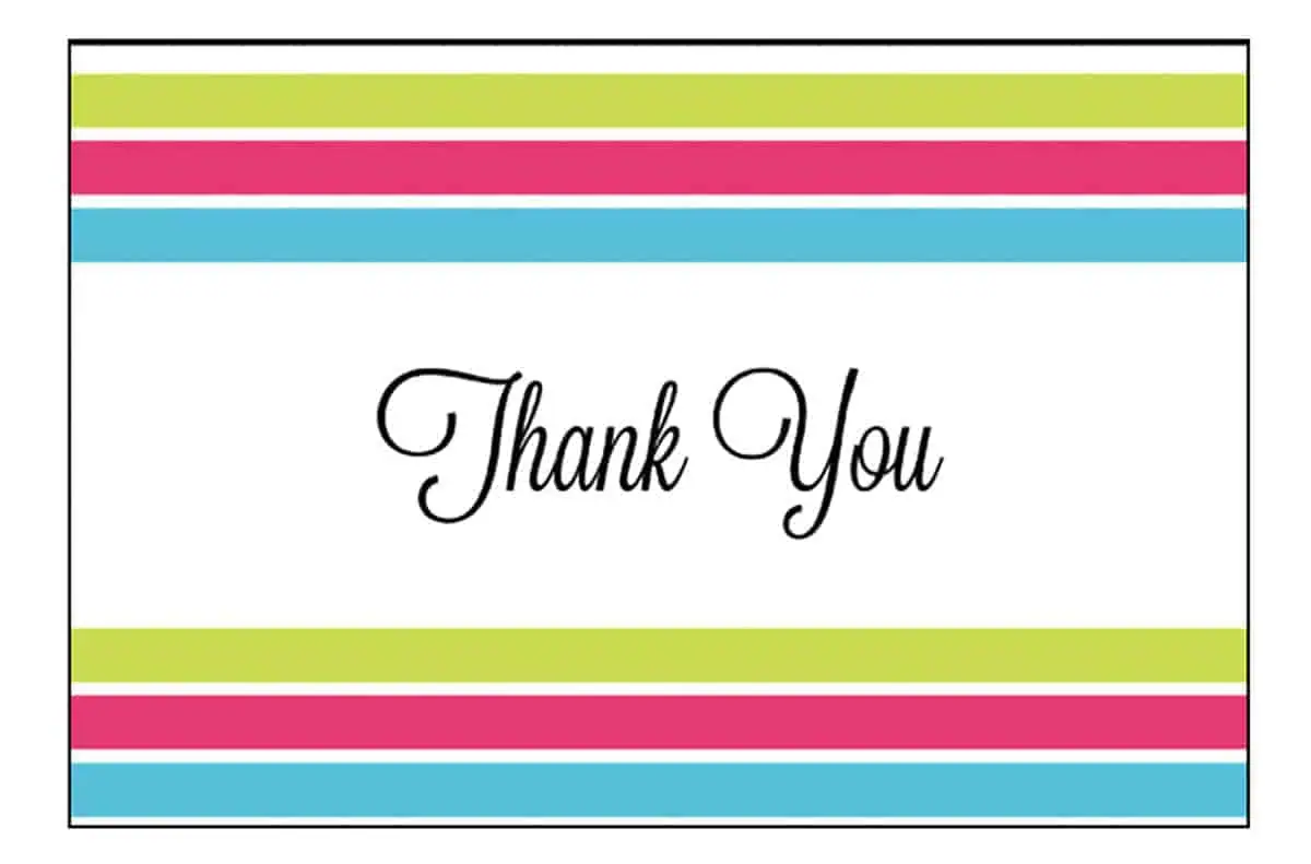 24 free printable thank you cards | lamberts lately