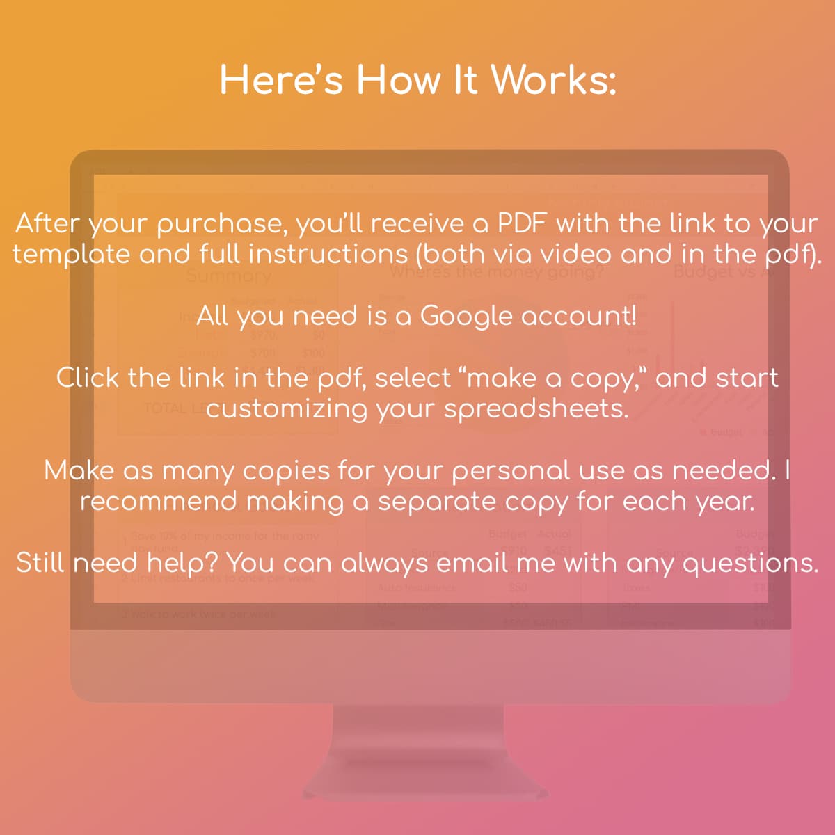 Budgeting Spreadsheets - Google Sheets Template - Image 6