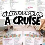 Family cruise packing list with essentials for kids and adults, printable PDF included.