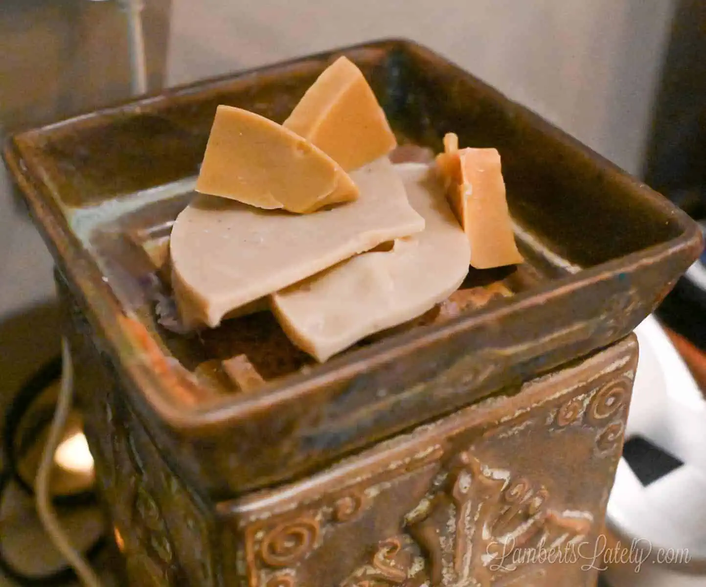 wax melts in a warmer.