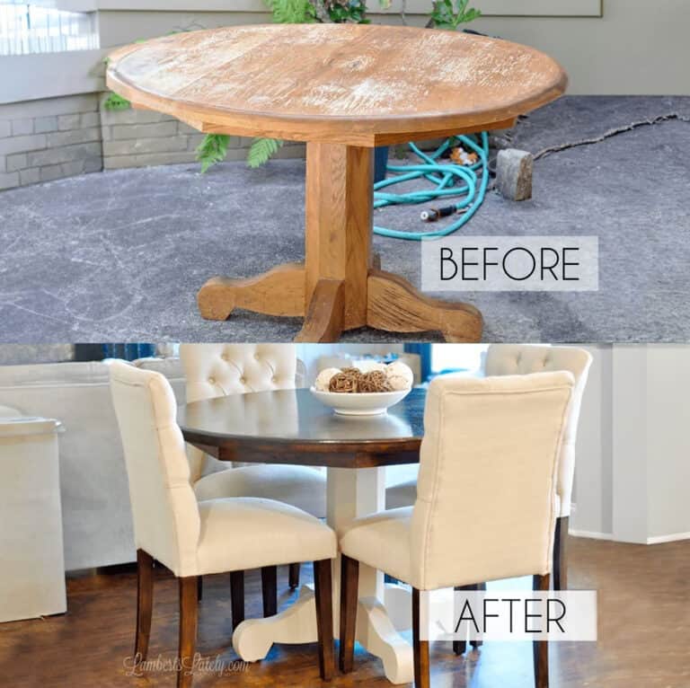 How to Refinish a Wood Table for Beginners | Lamberts Lately
