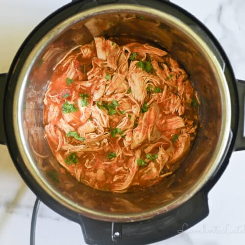 salsa chicken in an instant pot.