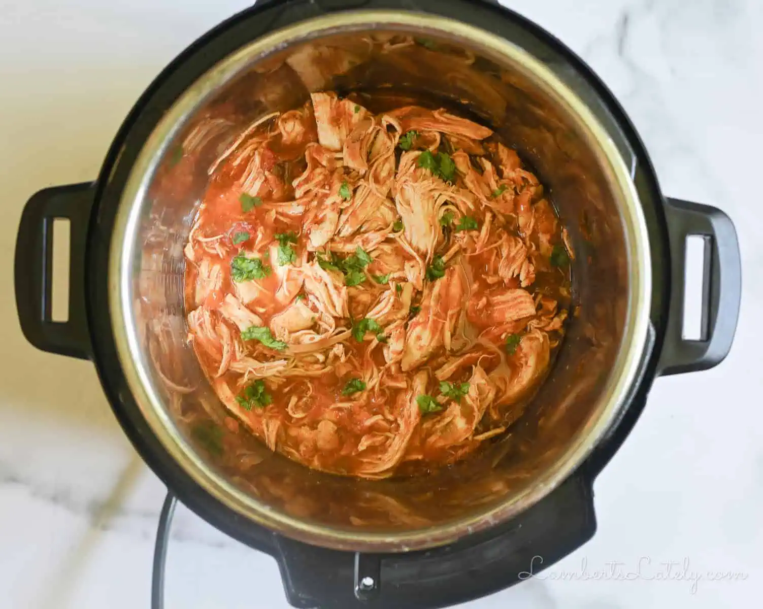 salsa chicken in an instant pot.