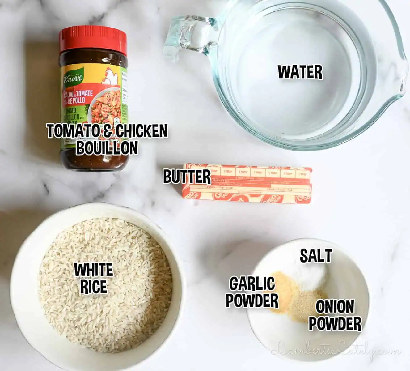 ingredients for instant pot mexican rice.