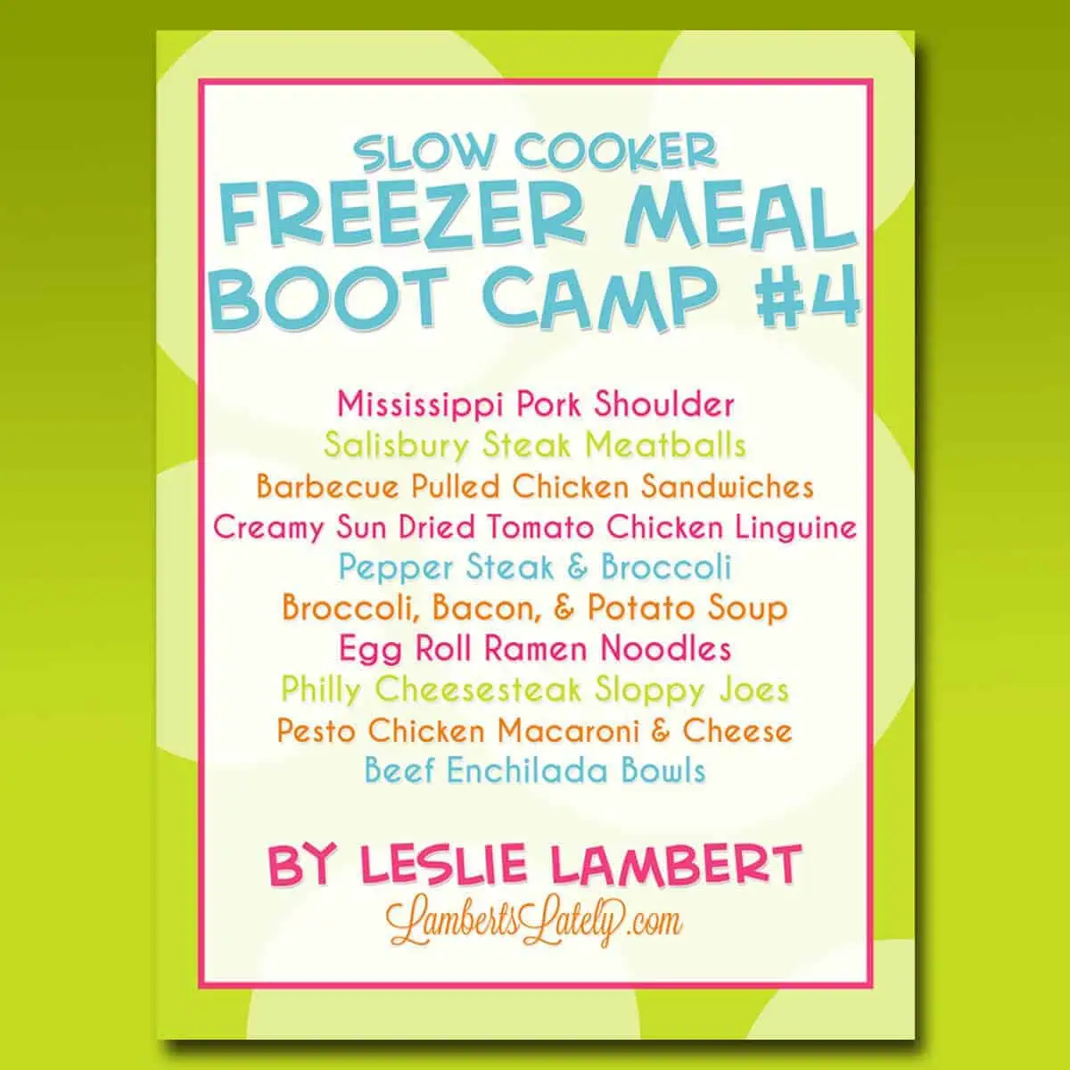 cover for slow cooker freezer meal boot camp 4.
