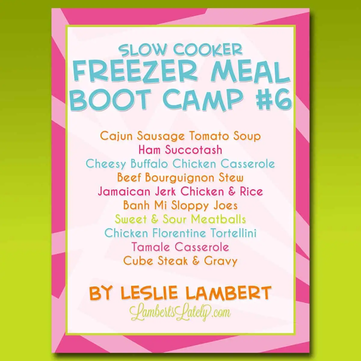 cover for slow cooker freezer meal boot camp 6.
