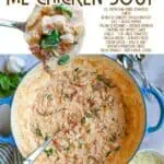 Lamberts Lately Marry Me Chicken Soup with creamy sauce and fresh herbs.