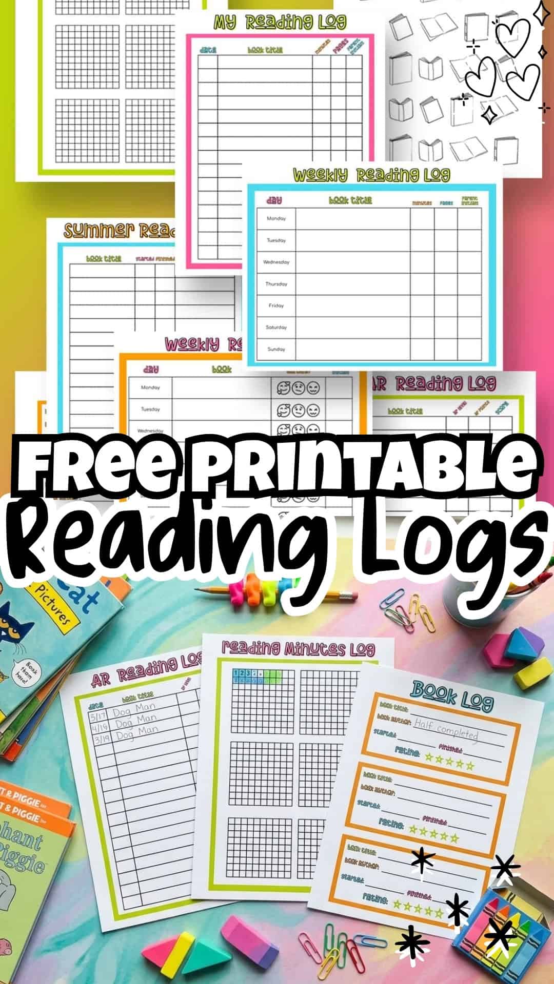 8 Free Printable Reading Logs | LL Home