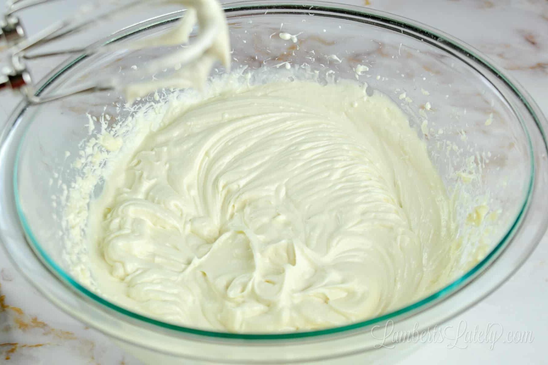 creamy dip in a glass bowl.